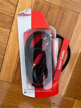 1/4" TRS to Dual RCA Cable - Black/Red